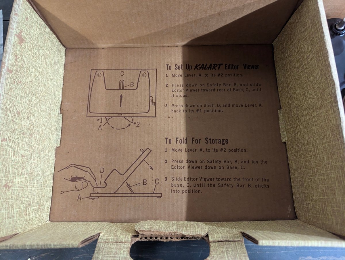 Vintage 1950s Kalart Editor/Viewer - 8mm Film Editing Tool - Fully Functional - Crap4Cash - 