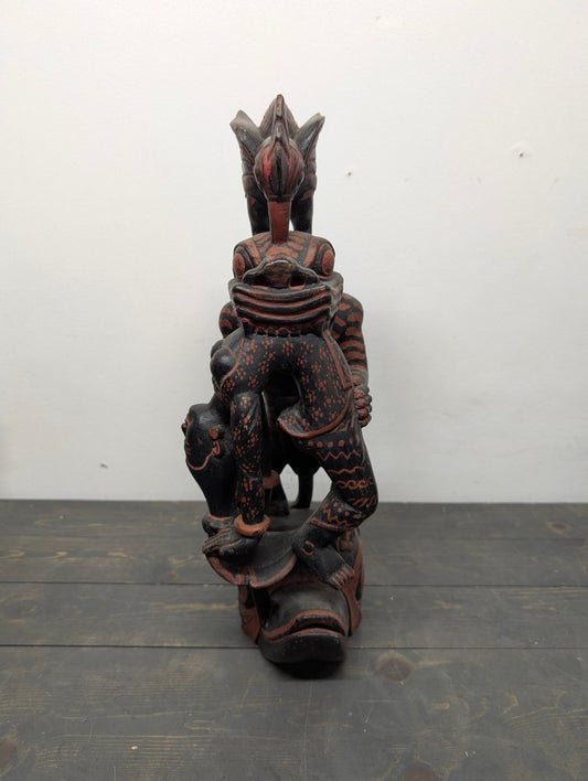 Vintage Bali Wood Carved Statue - Crap4Cash - 